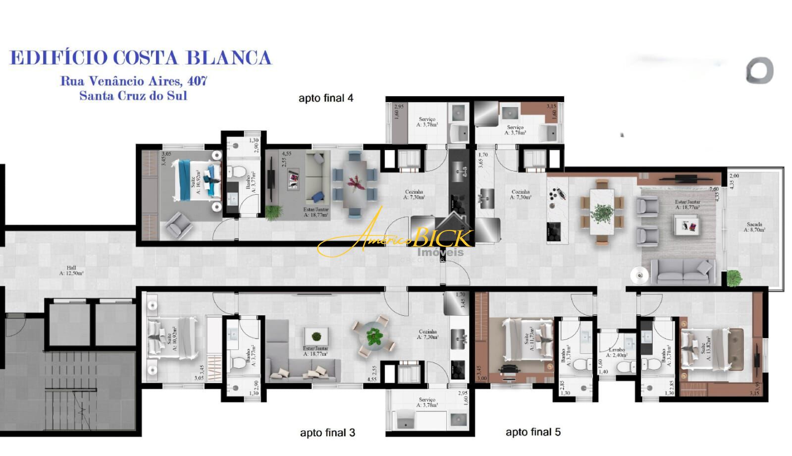 Apartamento de 1 quarto, 47m² no bairro Centro, em Santa Cruz do Sul | Eu Corretor
