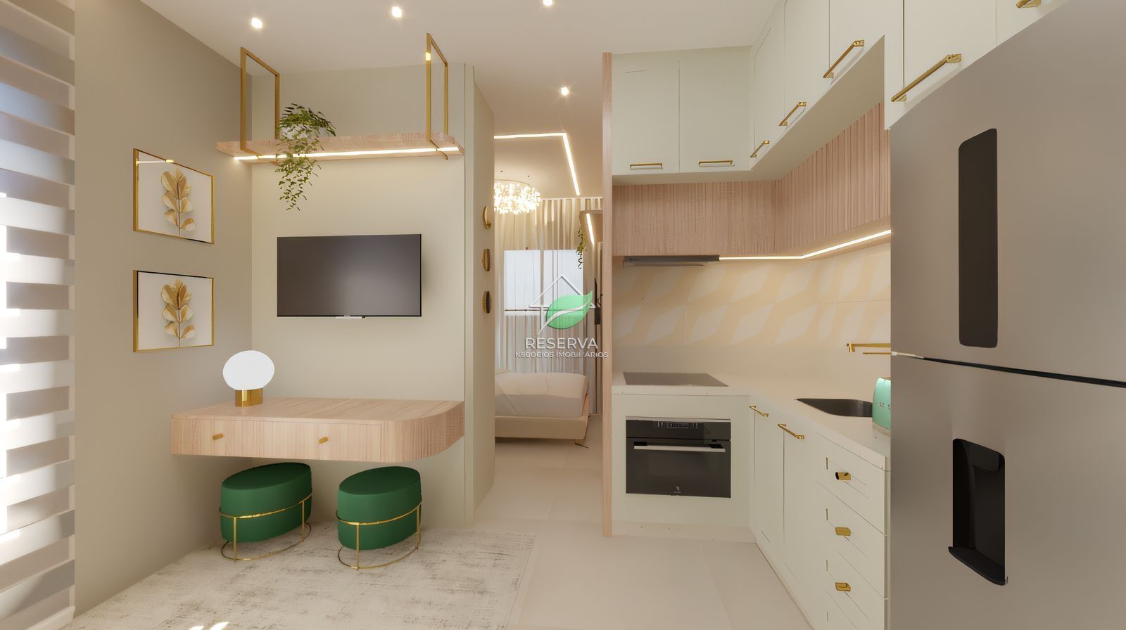 Studios Exclusivos no Residencial ASHER – Centro de Foz do Iguaçu