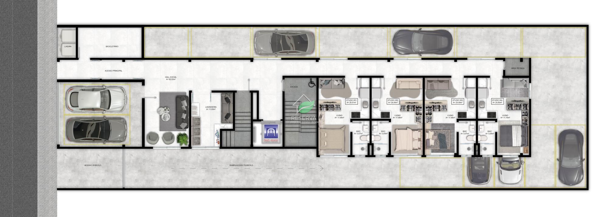 Studios Exclusivos no Residencial ASHER – Centro de Foz do Iguaçu