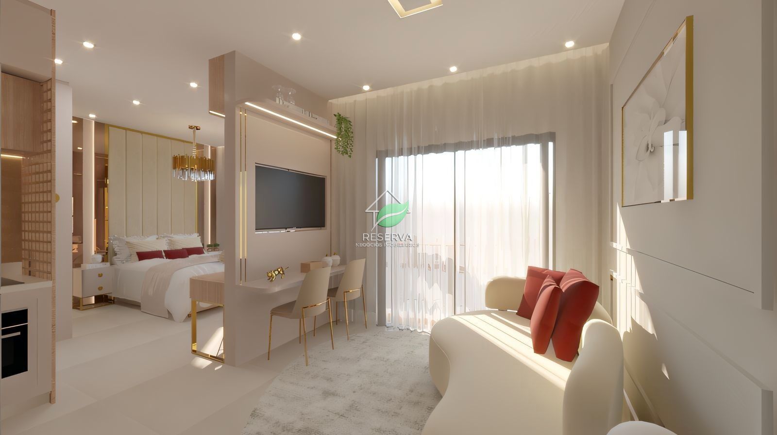 Studios Exclusivos no Residencial ASHER – Centro de Foz do Iguaçu