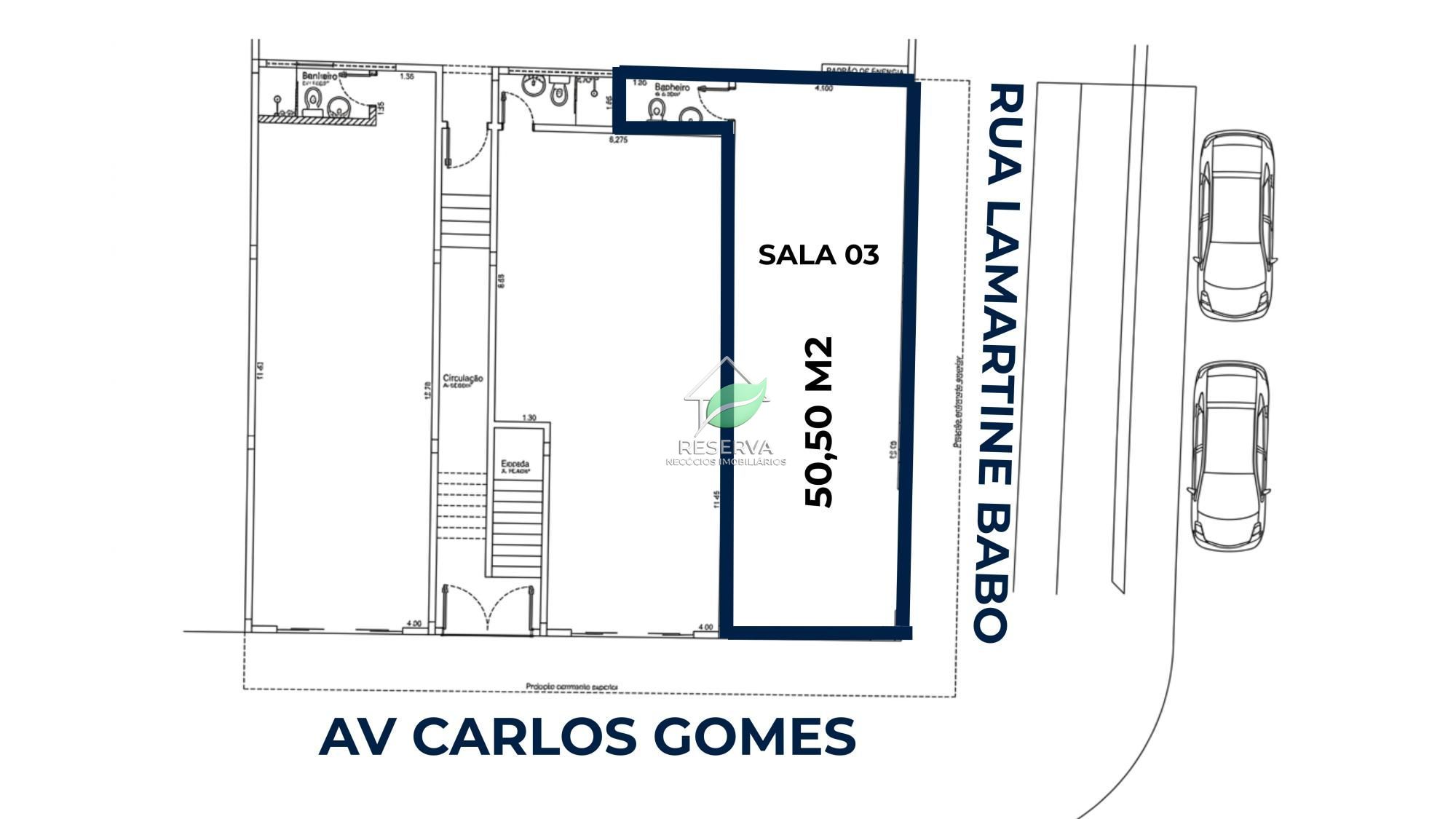 Sala Comercial para Locação – Av. Carlos Gomes | Região da Vila Portes**