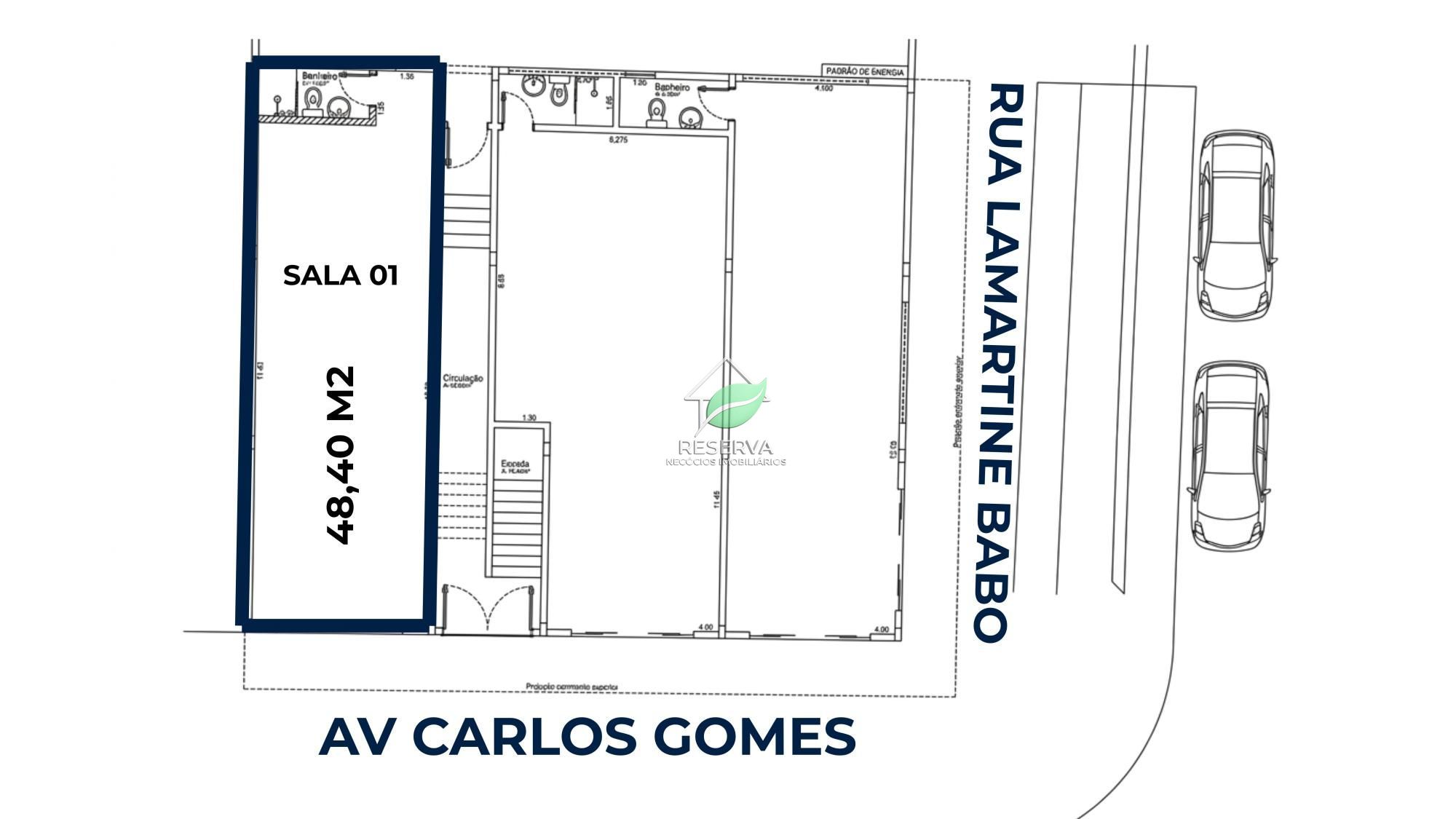 Sala Comercial para Locação – Av. Carlos Gomes | Região da Vila Portes**