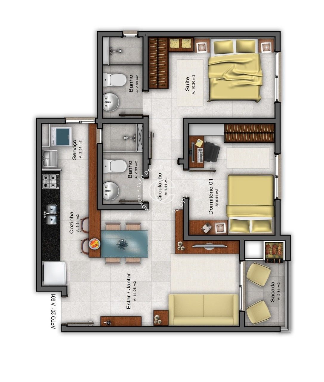 Apartamento, 2 quartos, 56 m² - Foto 11