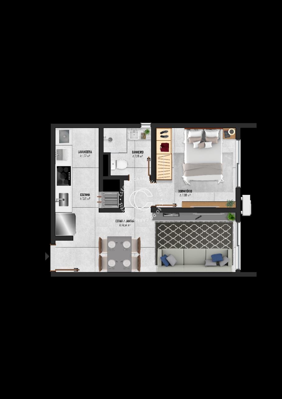 Apartamento, 1 quarto, 45 m² - Foto 17