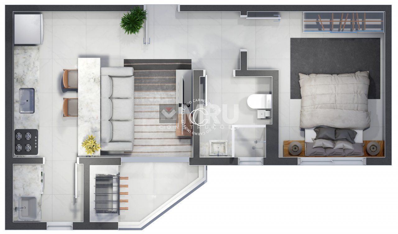 Apartamento, 1 quarto, 40 m² - Foto 2