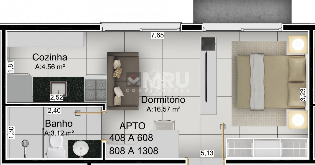 Apartamento à venda com 1 quarto, 29m² - Foto 2