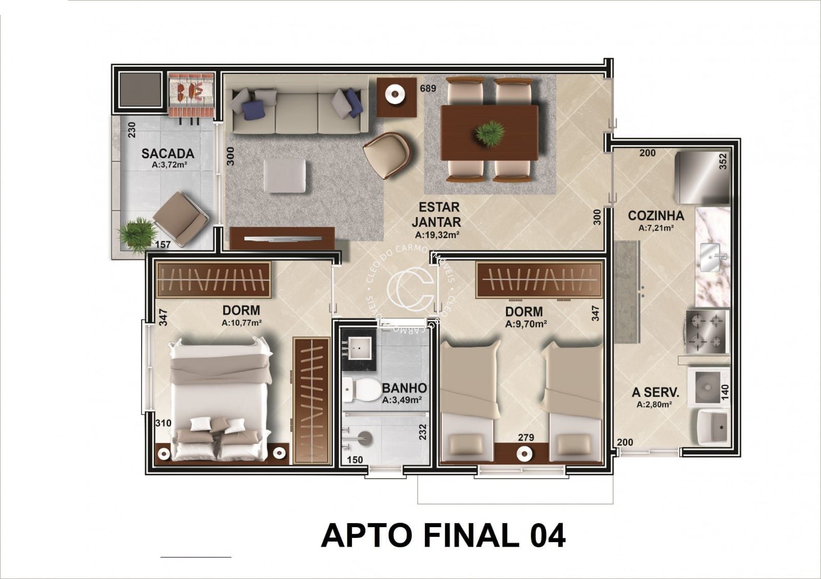 Apartamento à venda com 2 quartos, 67m² - Foto 4