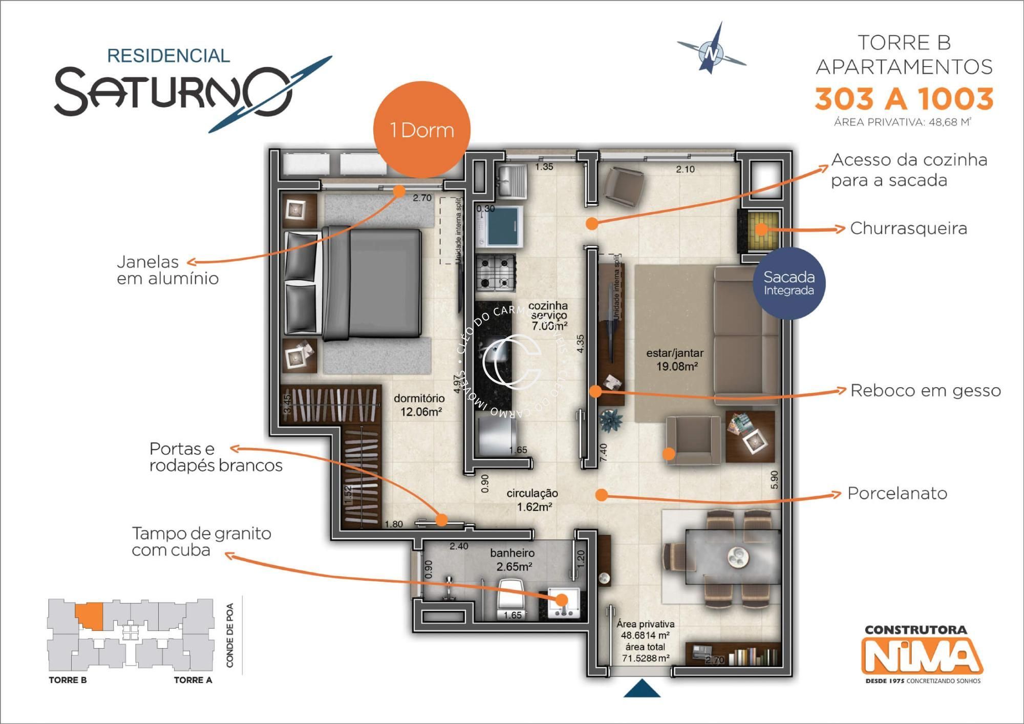 Apartamento, 1 quarto, 47 m² - Foto 11