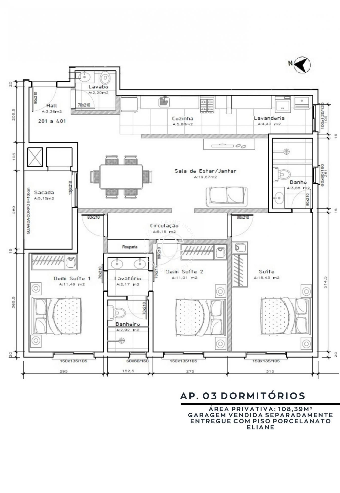 Apartamento à venda com 3 quartos, 108m² - Foto 13