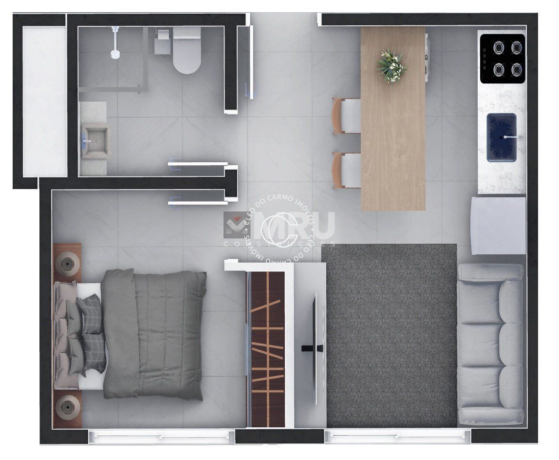 Apartamento, 1 quarto, 32 m² - Foto 2