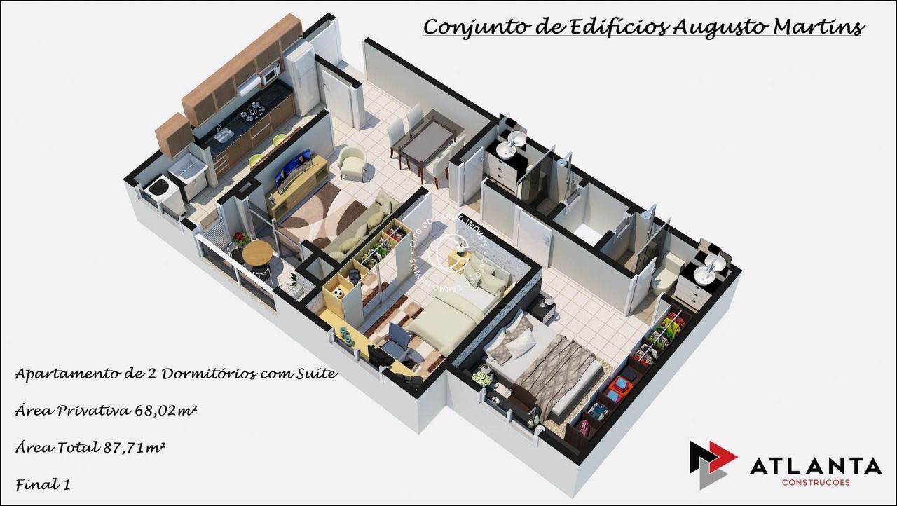 Apartamento à venda com 2 quartos, 68m² - Foto 9