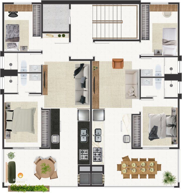 Apartamento, quadra do mar, 2 dormitórios, sendo 1 suíte à venda, 70 m por R$ 5 — foto 5