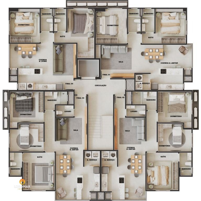 Apartamento duplex com 3 suítes à venda, 181 m por R$ 1.766.473 - Itajubá II - — foto 2