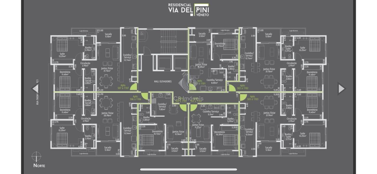 Apartamento à venda com 1 quarto, 51m² - Foto 10