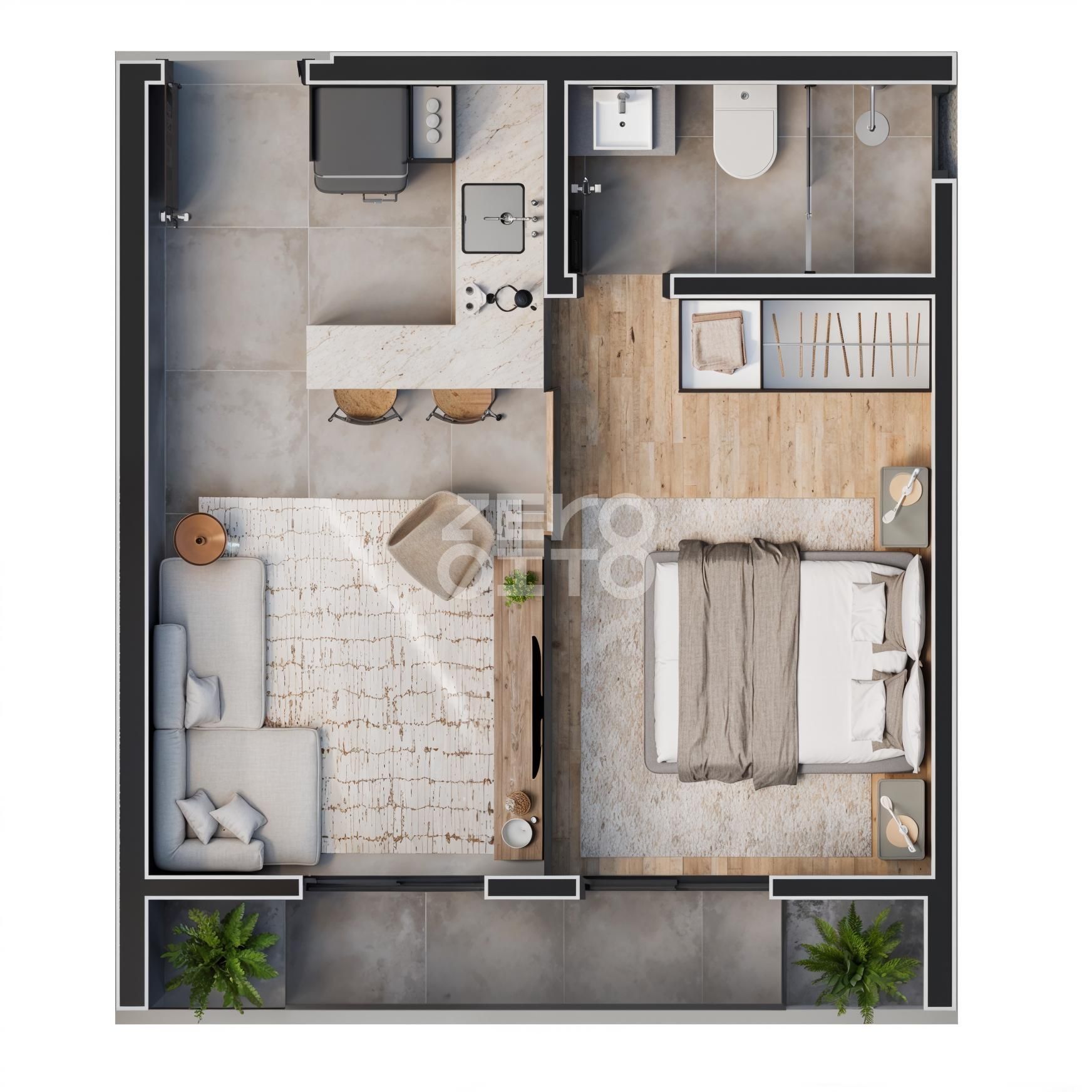 Apartamento 1 dormitório