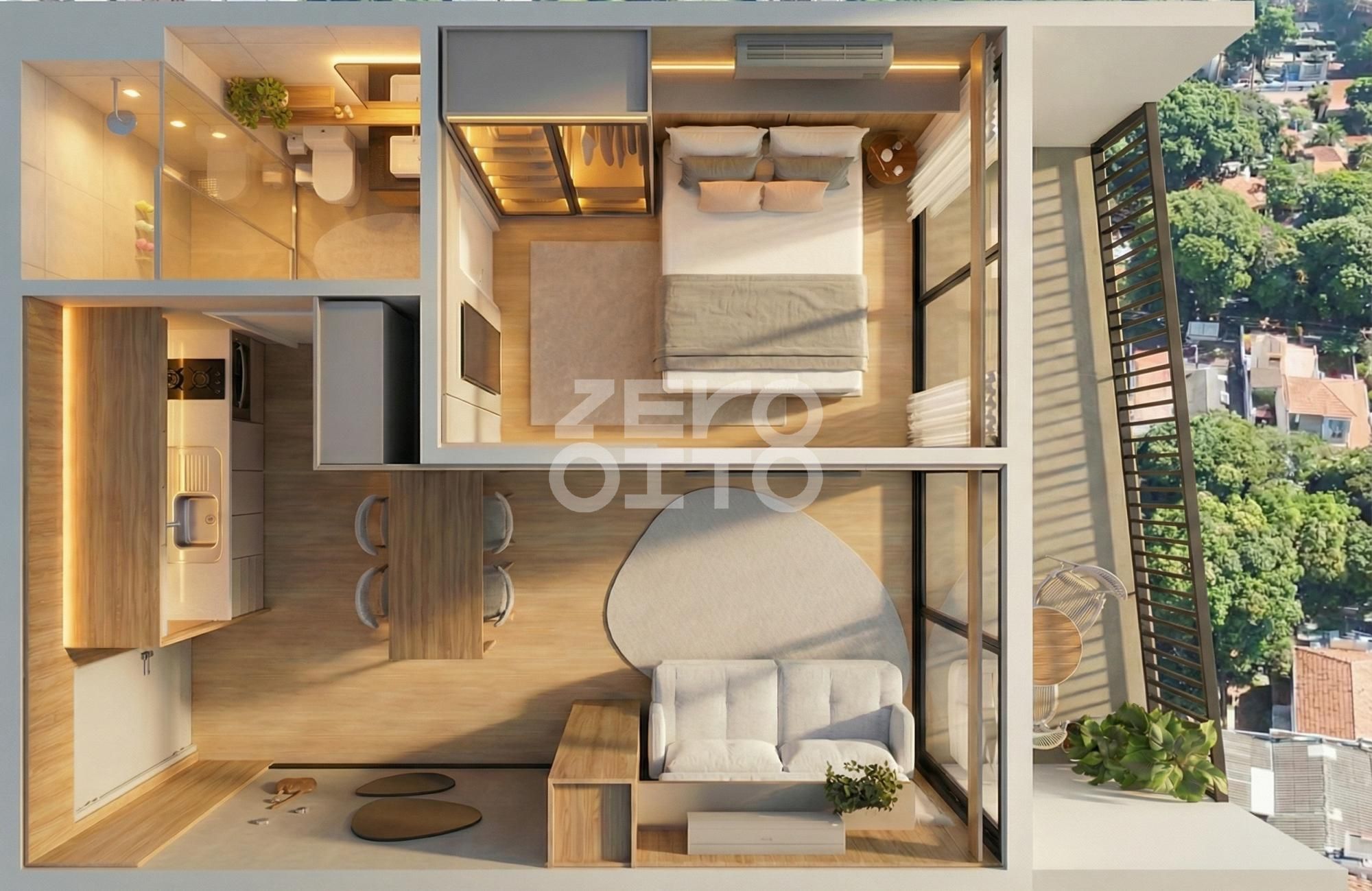 Apartamento 1 dormitório