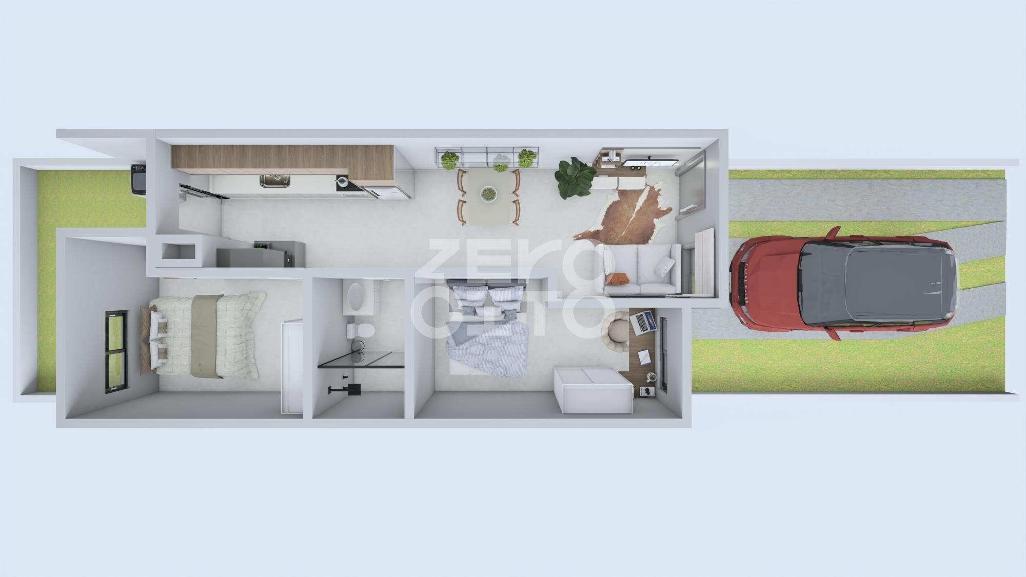 Geminado 2 dormitórios