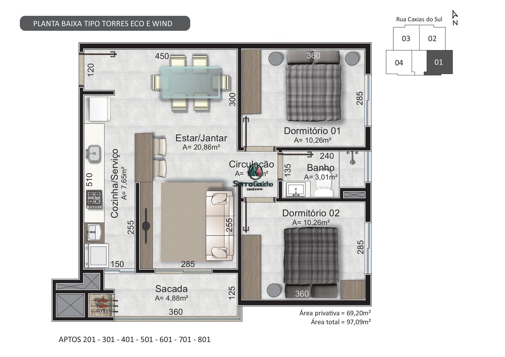 Apartamento à venda com 2 quartos, 72m² - Foto 73