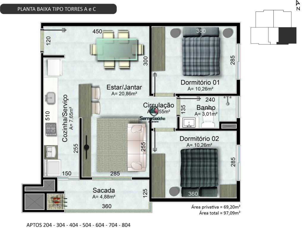 Apartamento à venda com 2 quartos, 72m² - Foto 13