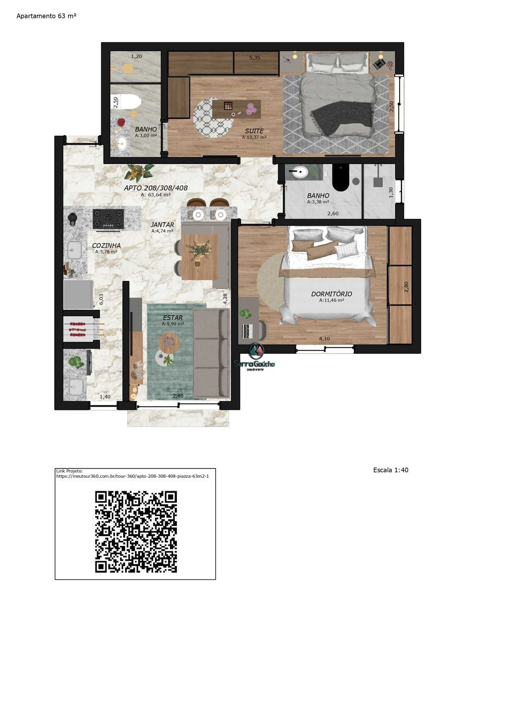 Apartamento à venda com 2 quartos, 63m² - Foto 24