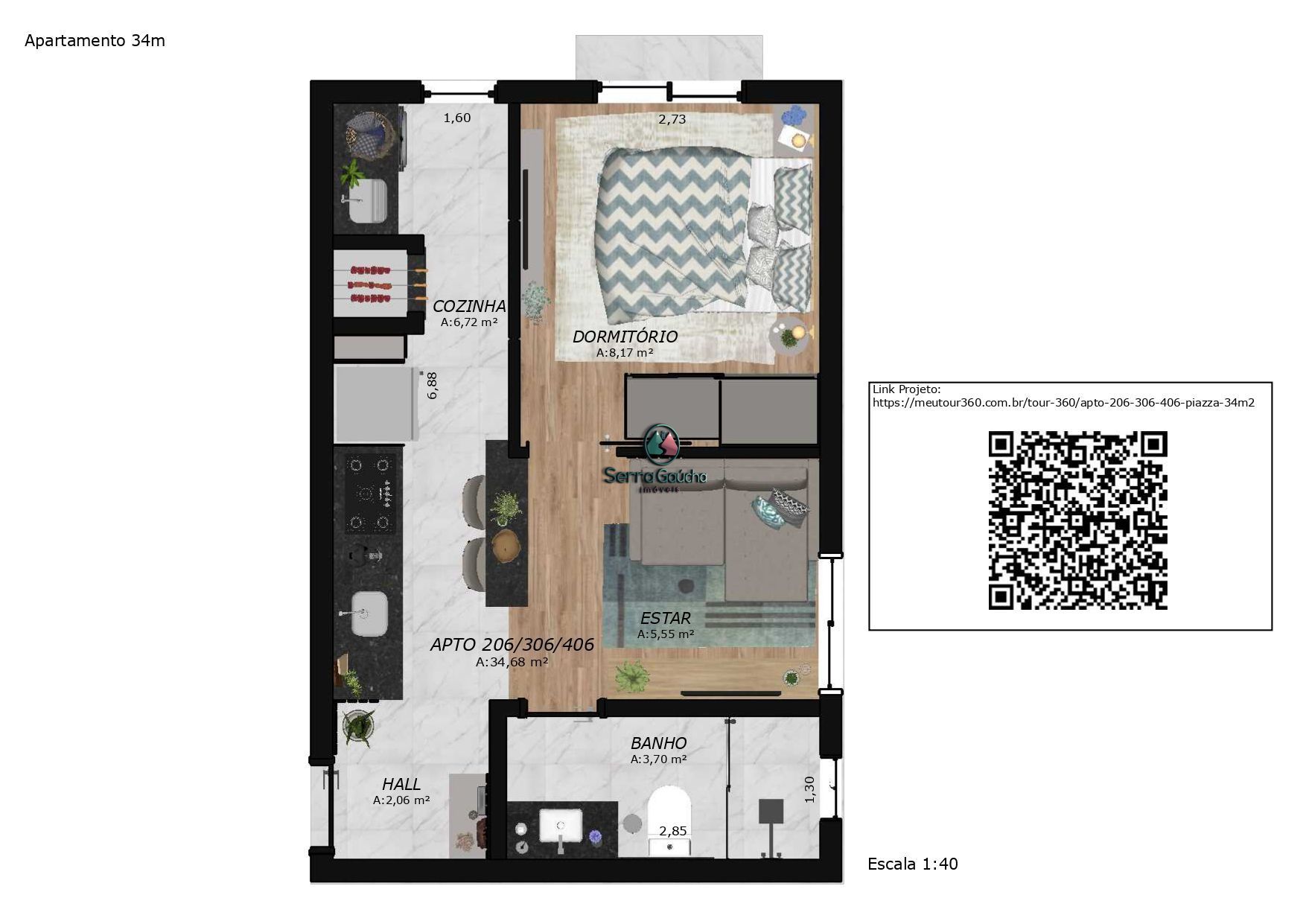 Apartamento à venda com 1 quarto, 32m² - Foto 28