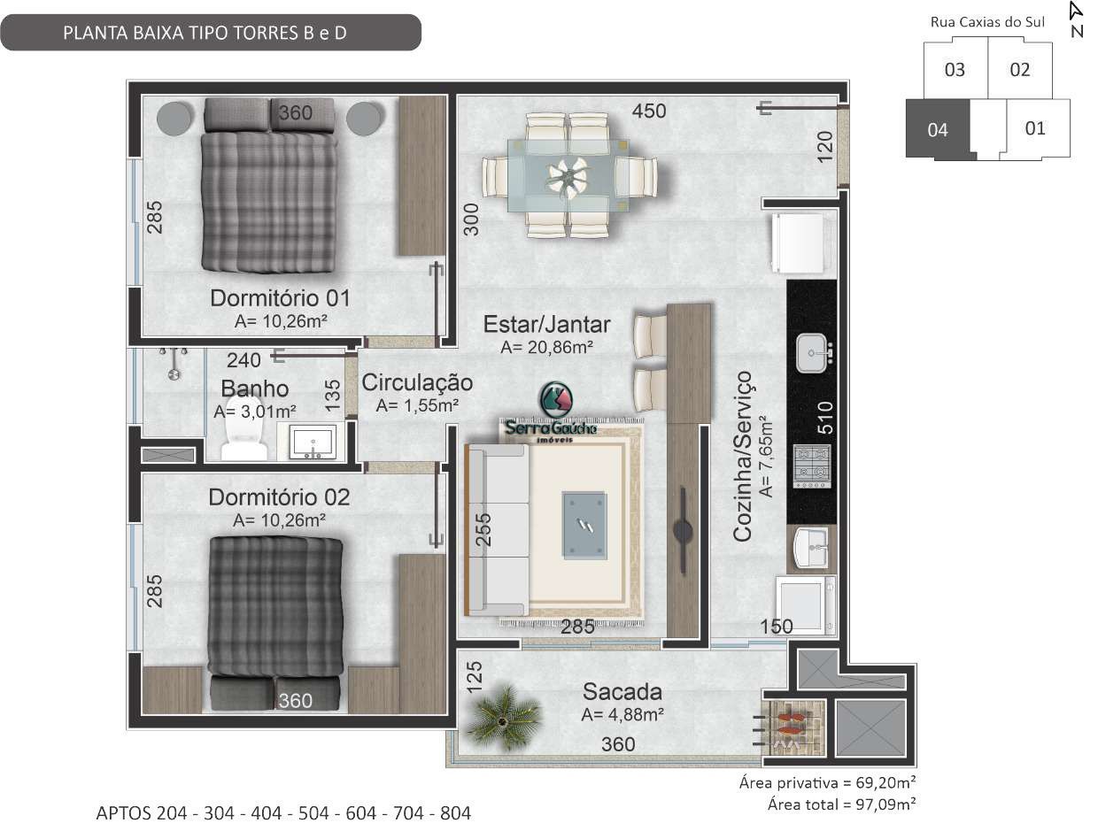 Apartamento à venda com 2 quartos, 72m² - Foto 62