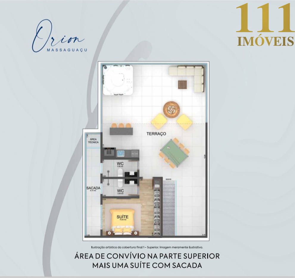 Apartamento no Edifício Orion Massaguaçu