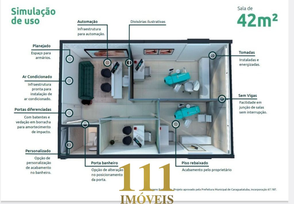 Sala no Edifício Green Office.
