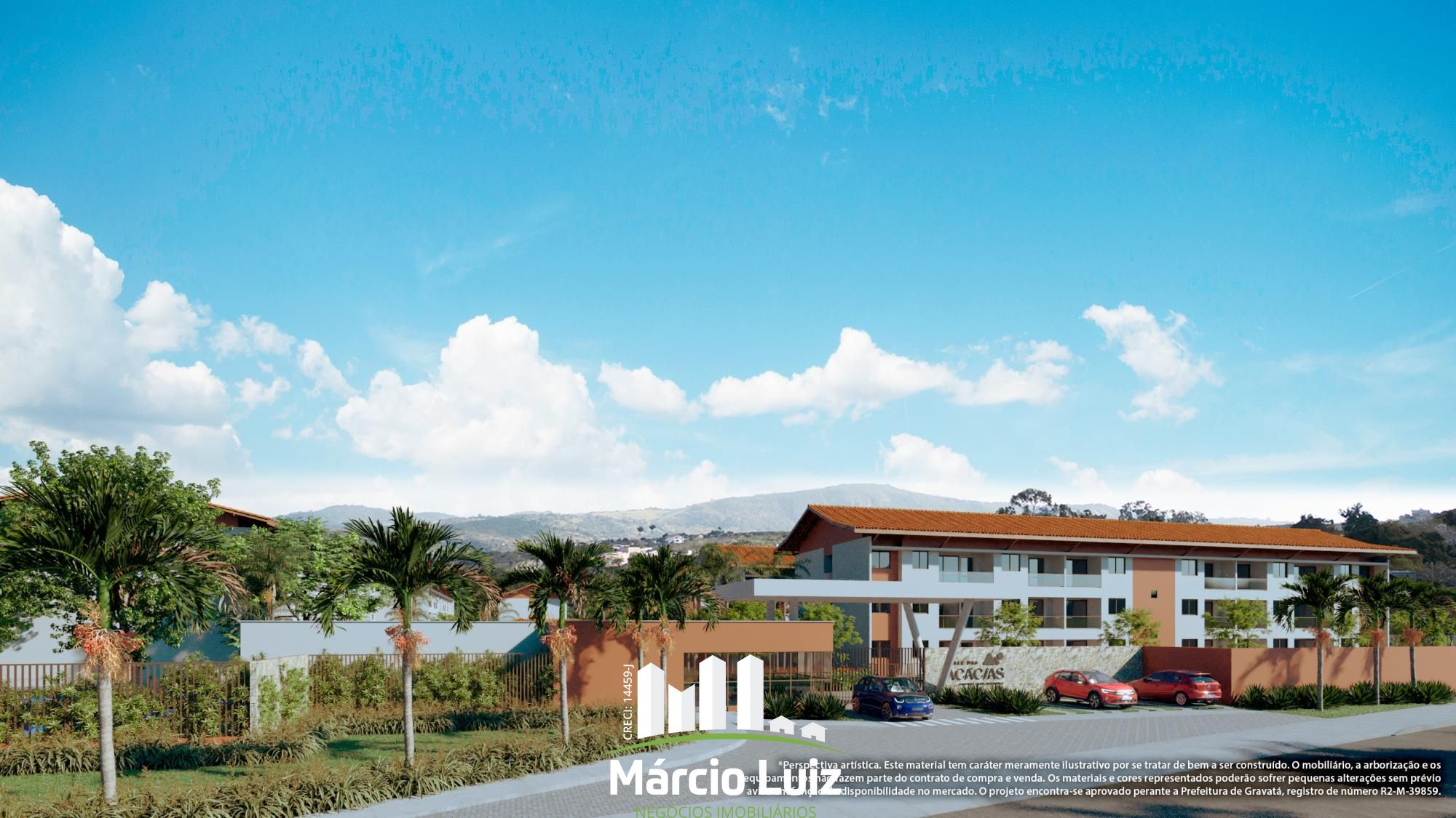 Flats de 50,67 m² à venda em Gravatá no Vale das Acácias Country Club Residence