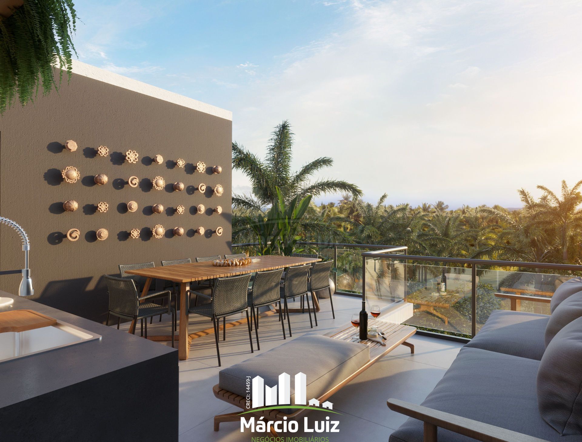 Rooftop com 03 quartos e 87,03m² no Boulevard Praia dos Carneiros