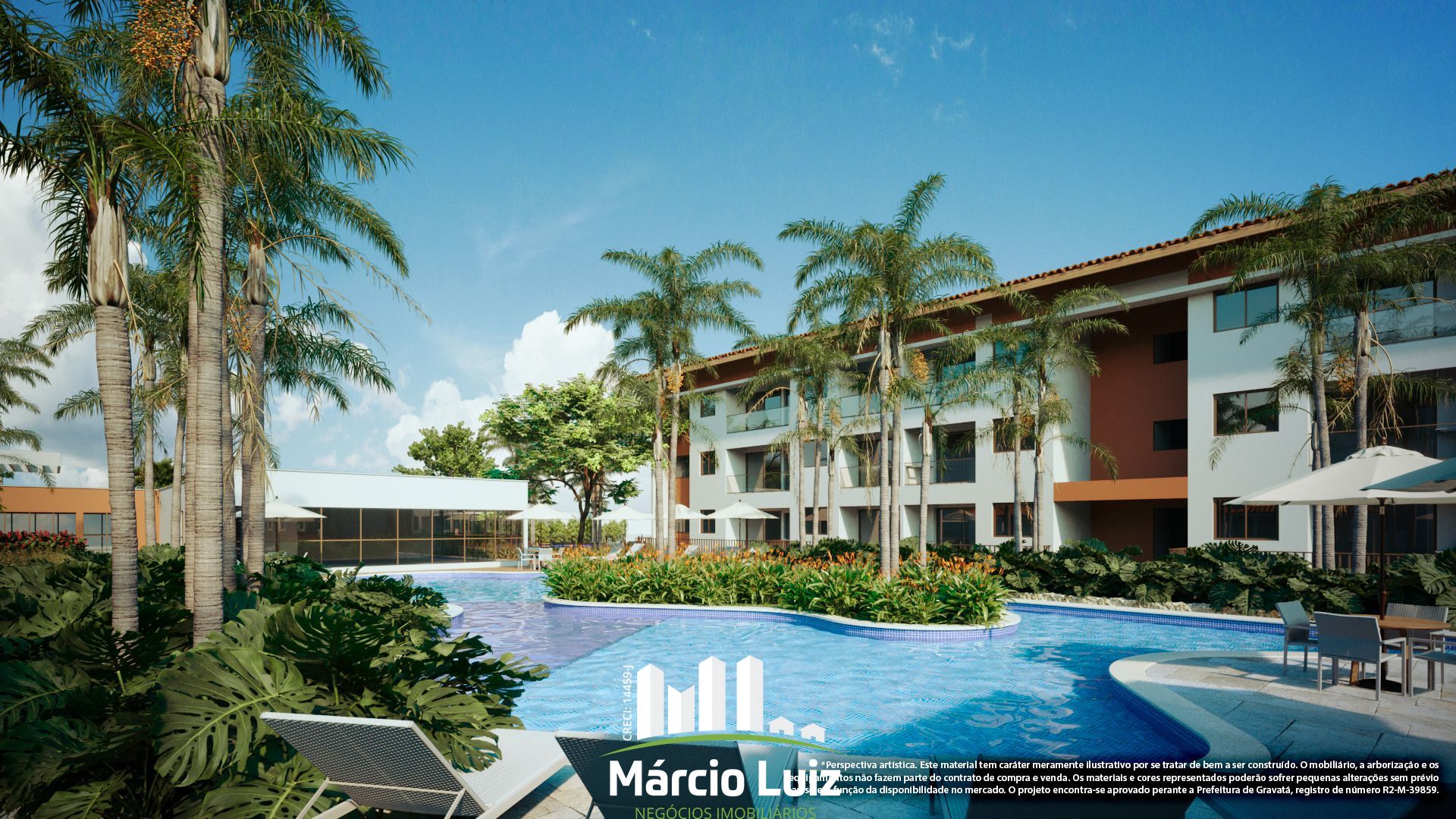 Flats à venda em Gravatá no Vale das Acácias Country Club Residence