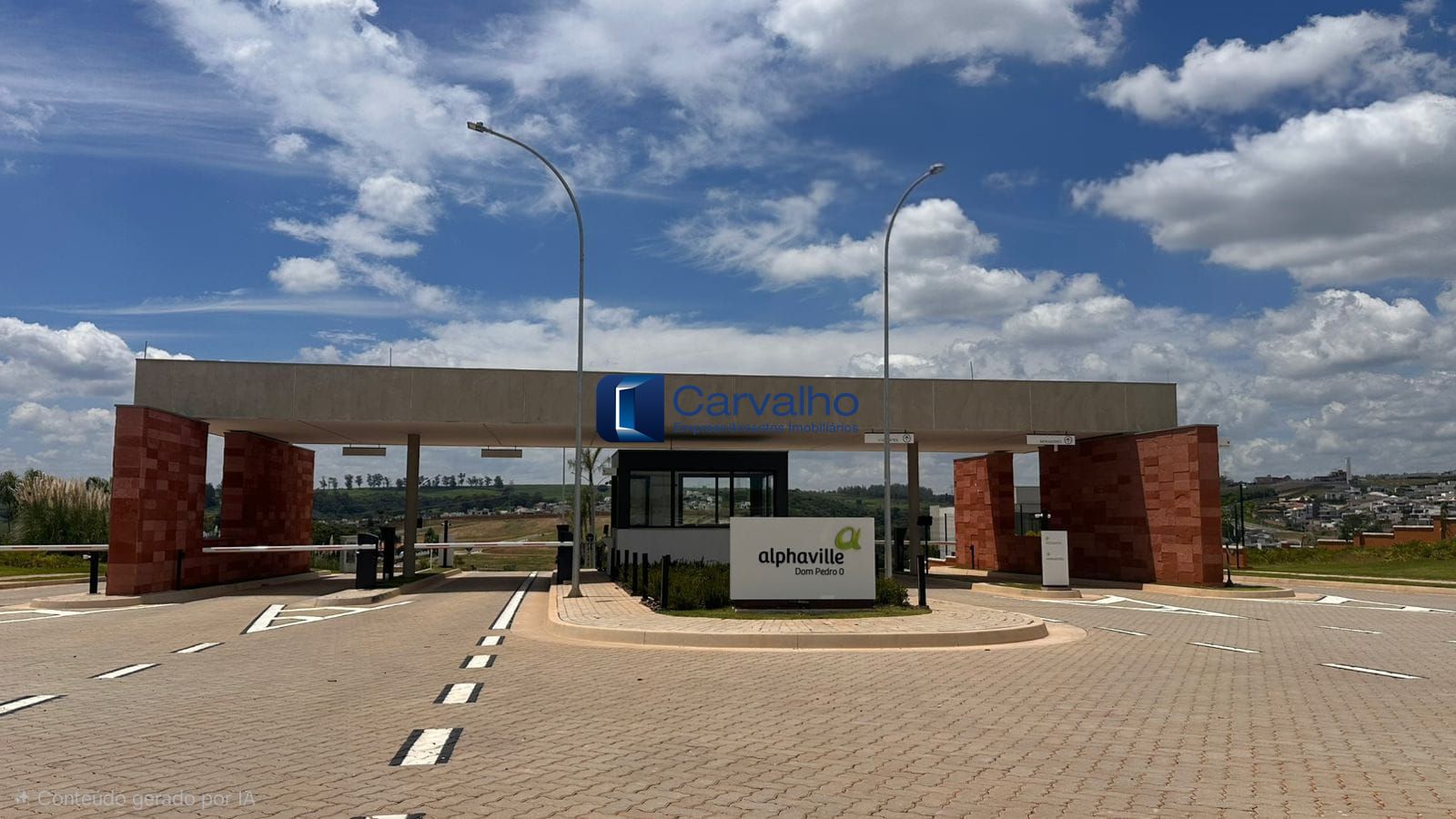 Terreno à venda no Alphaville Dom Pedro 0 com 412m² em condomínio de alto padrão