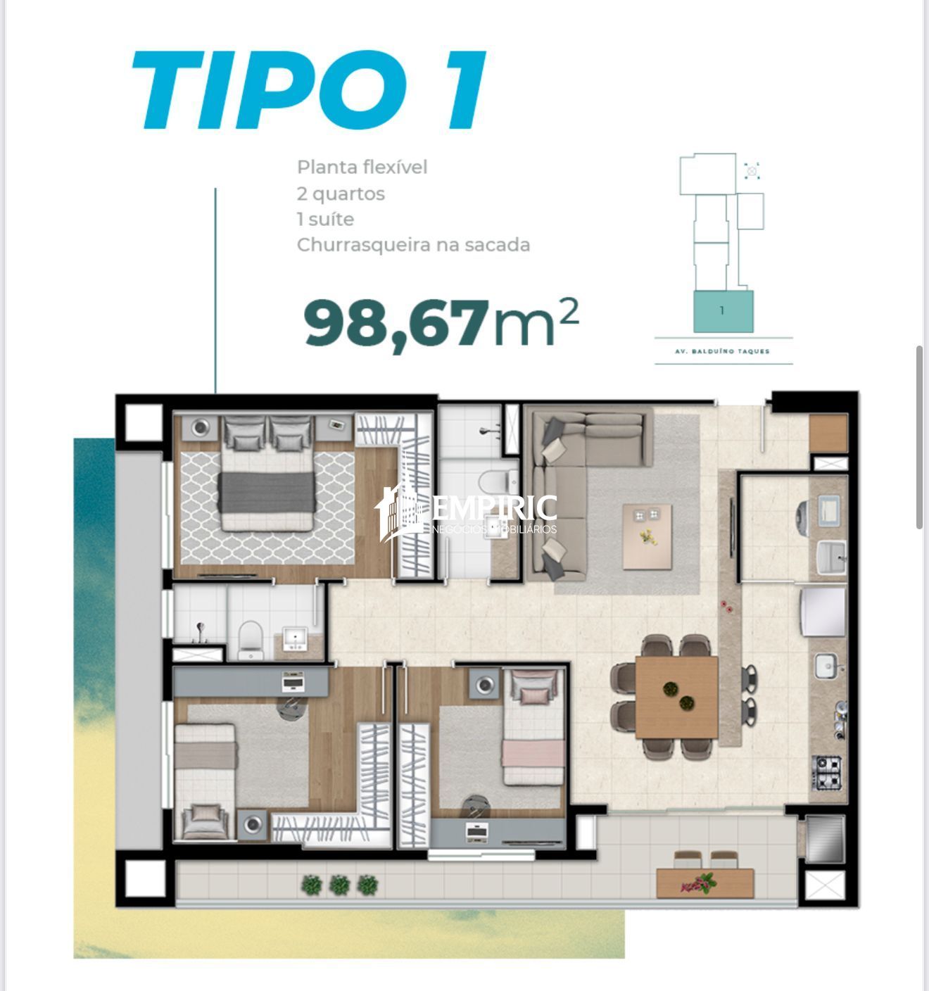 Apartamento à venda em Centro, Ponta Grossa — Portal Chave Fácil