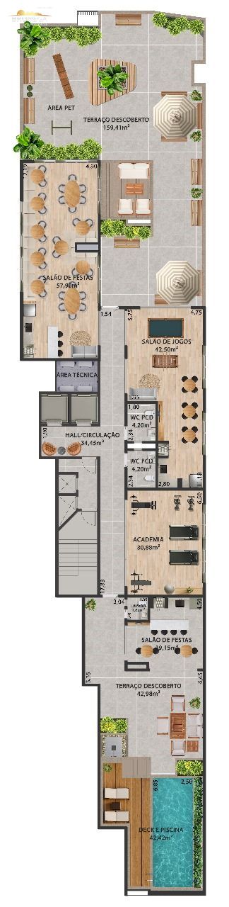 Apartamento de 1 quarto, 34m² no bairro Centro I, em Brusque | Eu Corretor