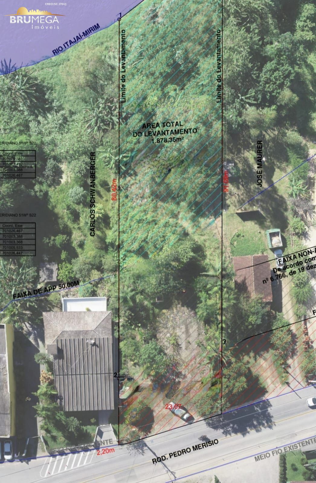 Lote/Terreno de 1978m² no bairro Dom Joaquim, em Brusque | Eu Corretor