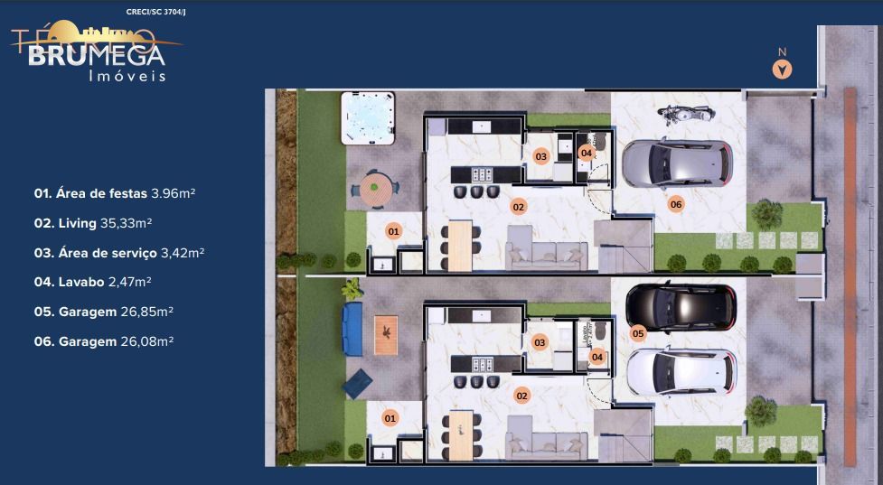 Casa de 3 quartos, 147m² no bairro Guabiruba Sul, em Guabiruba | Eu Corretor