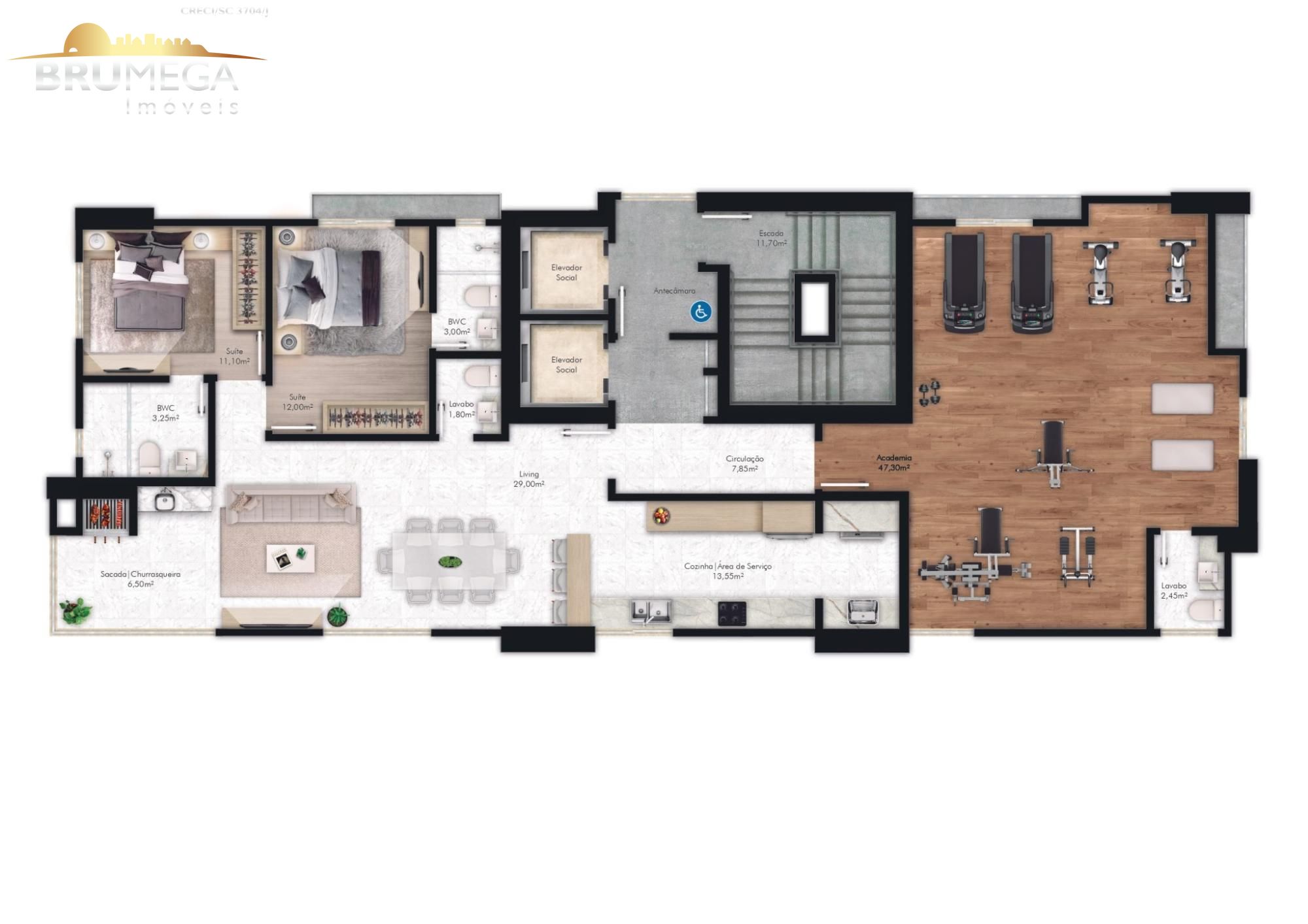 Apartamento de 4 quartos, 153m² no bairro Meia Praia, em Itapema | Eu Corretor