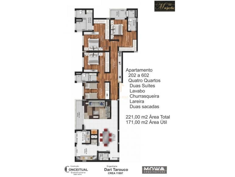 Apartamento, 4 quartos, 171 m² - Foto 2