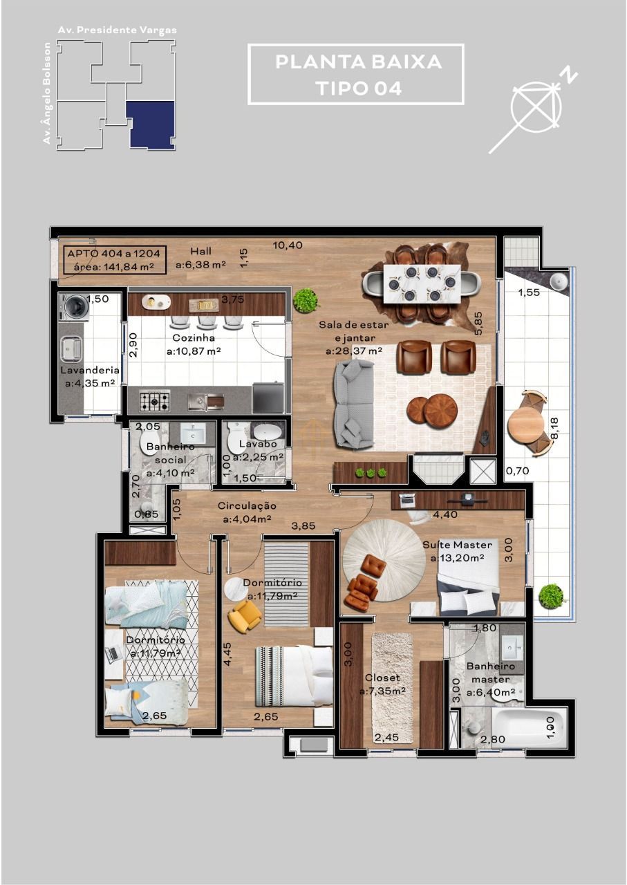 Apartamento, 3 quartos, 141 m² - Foto 8