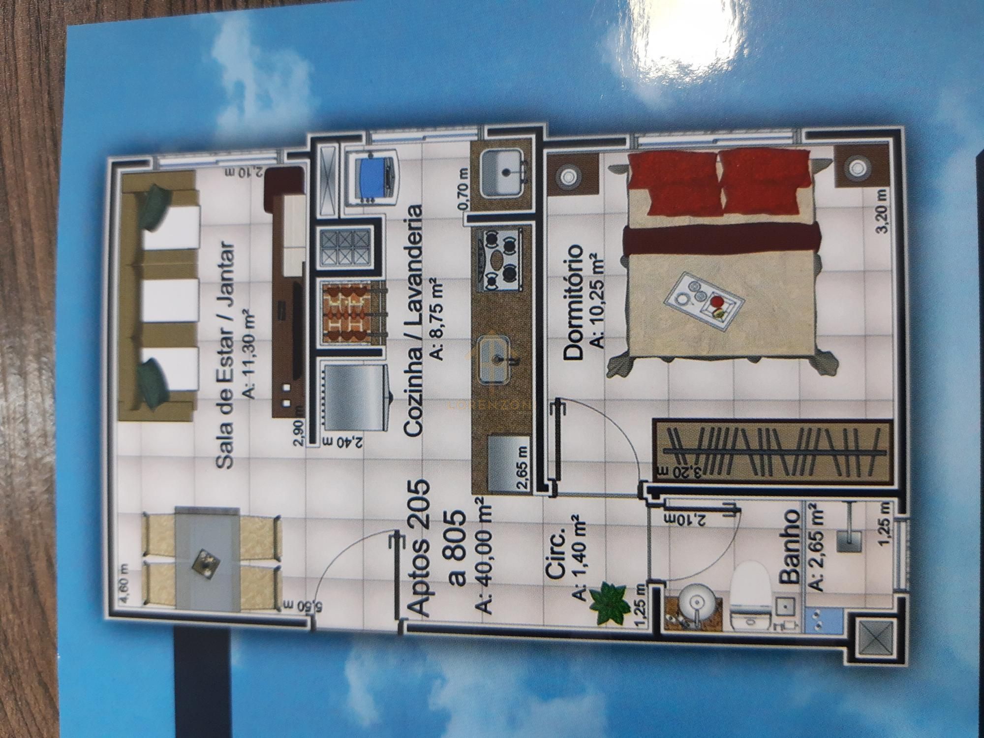 Apartamento à venda com 1 quarto, 40m² - Foto 2