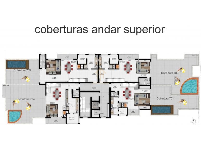 Cobertura à venda com 4 quartos, 324m² - Foto 3