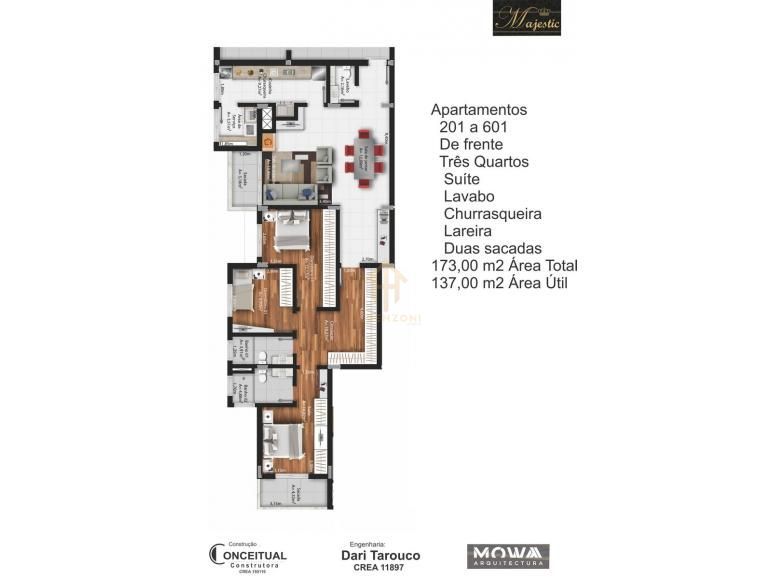 Apartamento, 3 quartos, 137 m² - Foto 2