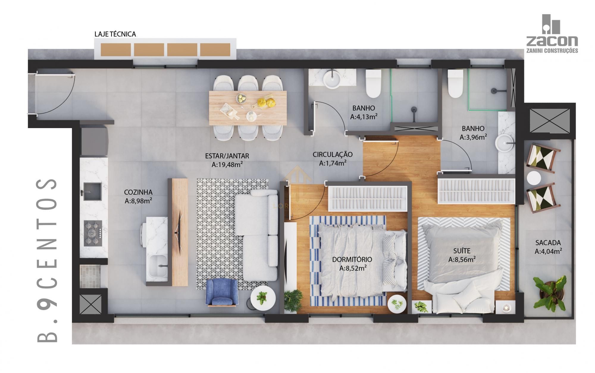 Apartamento, 1 quarto, 37 m² - Foto 10
