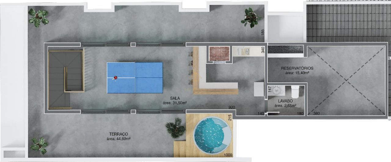 Cobertura à venda com 2 quartos, 190m² - Foto 3