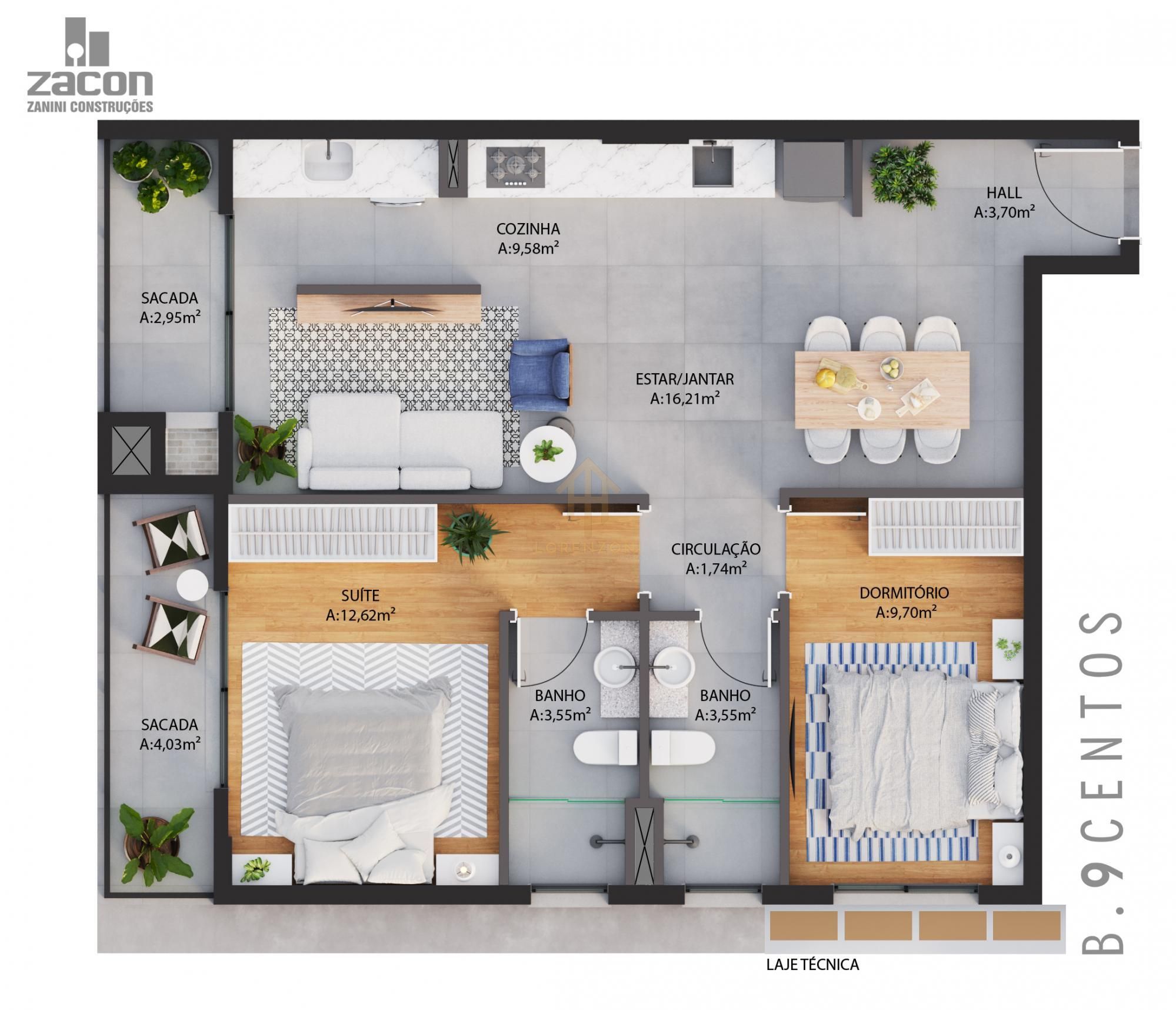 Apartamento, 1 quarto, 37 m² - Foto 8