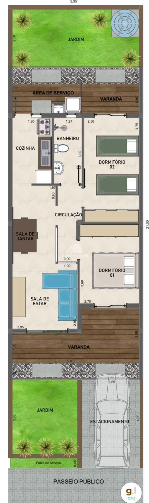 Casa, 2 quartos, 74 m² - Foto 10