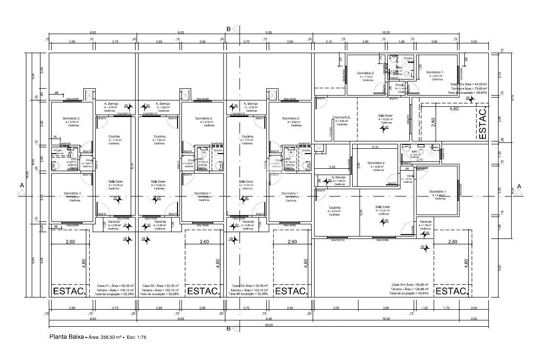 Casa, 2 quartos, 55 m² - Foto 1