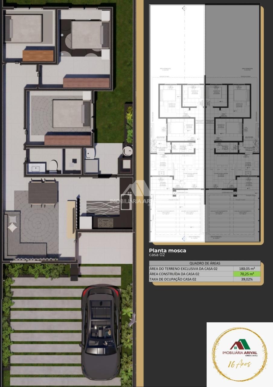 Casa de 3 quartos, 70m² no bairro Vederti, em Chapecó | Eu Corretor