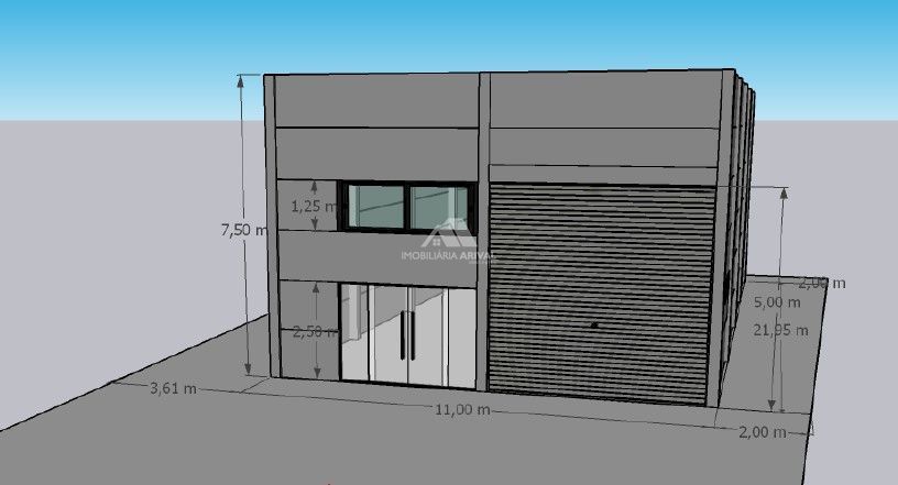Depósito-Galpão, 241 m² - Foto 1
