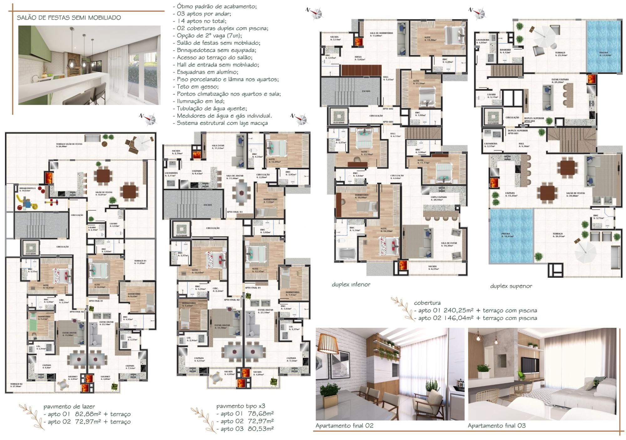 Apartamento de 2 quartos, 80m² no bairro Santa Maria, em Chapecó | Eu Corretor